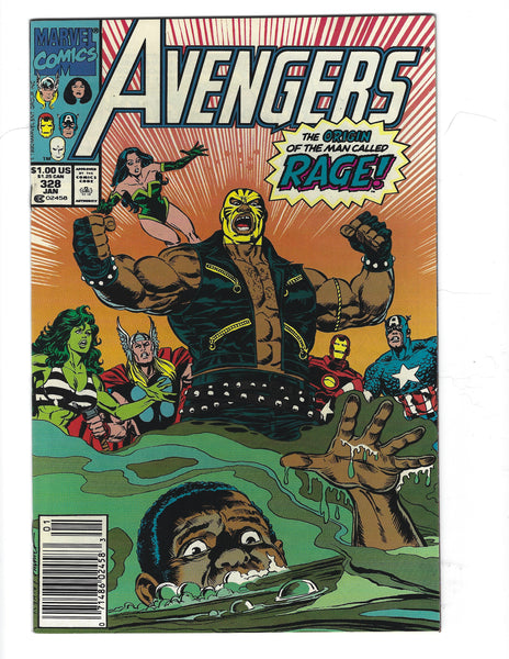 Avengers #328 Rage! News Stand Variant VF