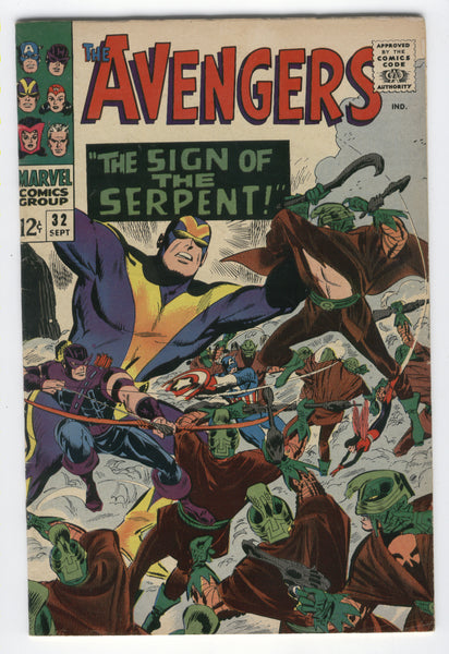 Avengers #32 The Sign Of The Serpent & First Bill Foster Silver Age key FN