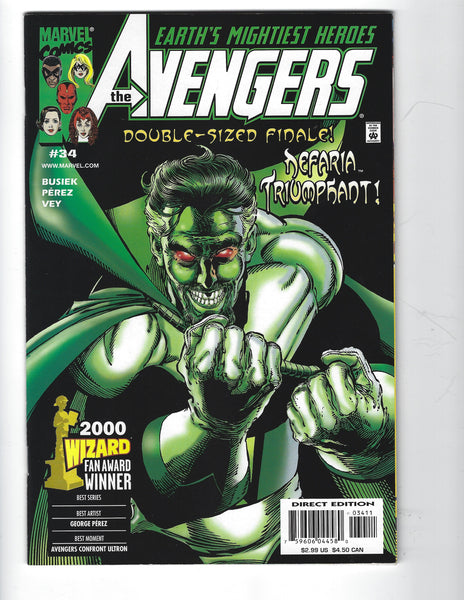 Avengers #34 Last Perez Art NM