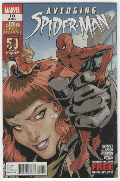 Avenging Spider-Man #10 Carol Danvers as Captain Marvel VFNM