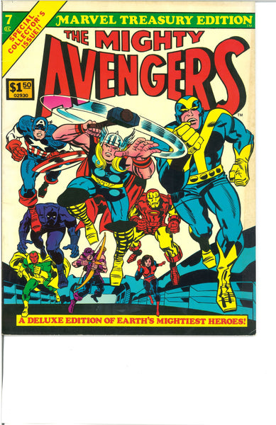 Marvel Treasury Edition #7 The Avengers Bronze Age Key FVF