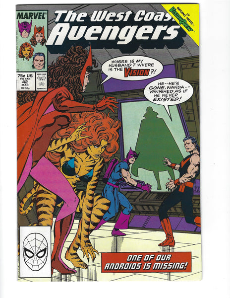 West Coast Avengers #42 Visionquest! VF-