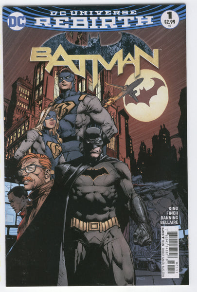 Batman #1 Rebirth David Finch Art 2016 VF