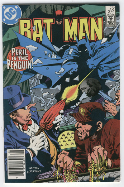 Batman #374 Peril Is The Penguin! News Stand Variant FN