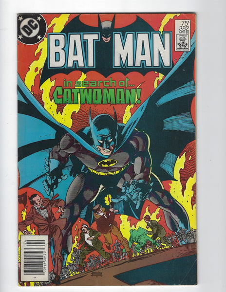 Batman #382 In Search of Catwoman! Newsstand variant fn