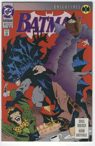 Batman #492 Knightfall Part 1 HTF Second Print FVF