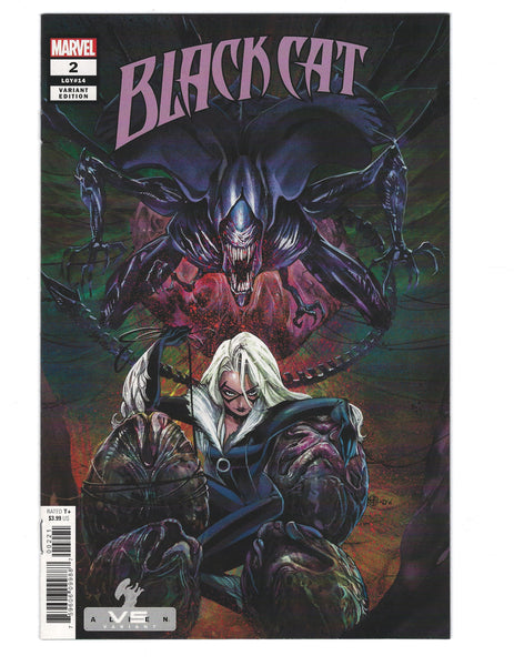 Black Cat #2 vs Alien Variant with a killer Cover ( get it...) NM