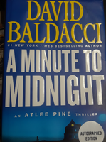 "A Minute to Midnight" David Baldacci, Autographed Edition, VG