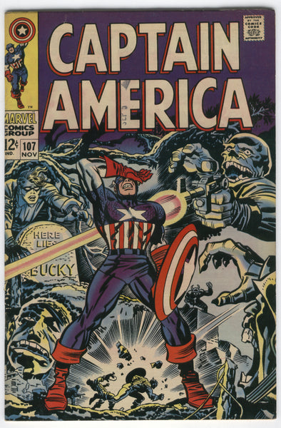 Captain America #107 If The Past Be not Dead... Silver Age Kirby Key FN