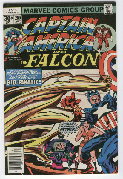 Captain America #209 Arnim Zola Attacks! Bronze Age Kirby Classic FN