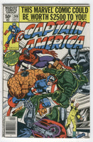 Captain America #249 Machine Smith! Byrne Art News Stand Variant VF