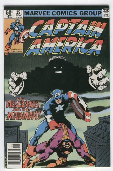 Captain America #251 The Merceneary And The Madman! Byrne Art News Stand Variant VF