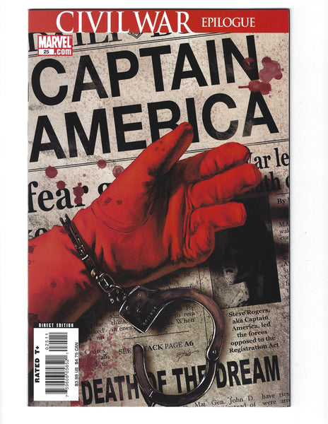 Captain America #25 The Death Of The Dream! VFNM