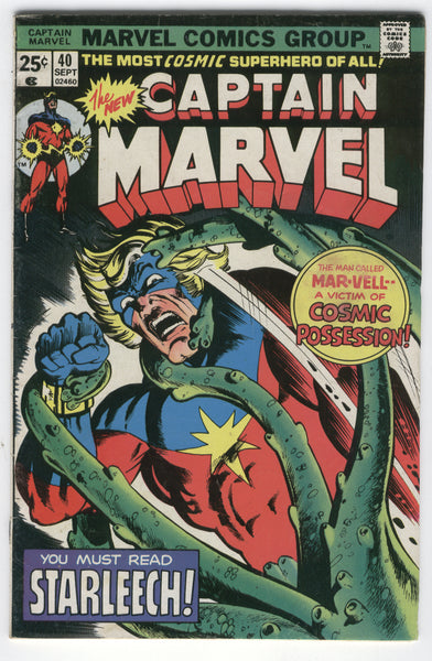 Captain Marvel #40 Cosmic Possession Bronze Age VG