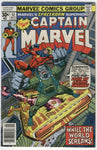 Captain Marvel #52 While The World Screams! Bronze Age Classic FN