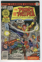 Marvel Classic Comics #33 The Prince and the Pauper FN