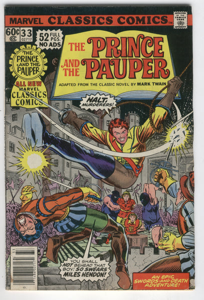 Marvel Classic Comics #33 The Prince and the Pauper FN