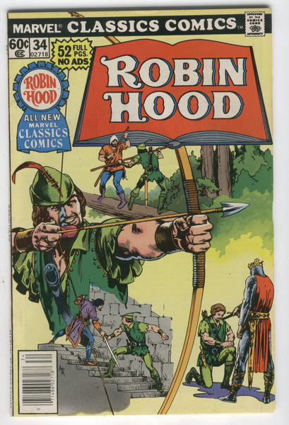 Marvel Classics Comics #34 Robin Hood Bronze Age FN