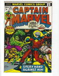 Captain Marvel #25 Thanos Hulk Starlin! Bronze Age Key FN