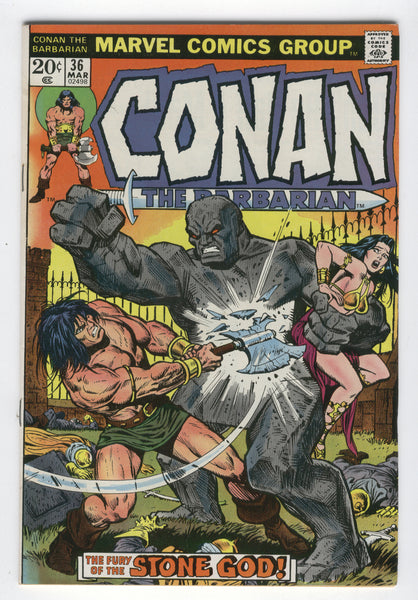 Conan The Barbarian #36 The Stone God! Bronze Age Classic FVF