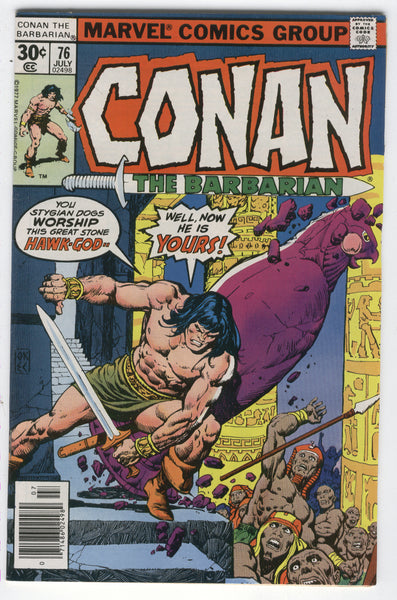 Conan The Barbarian #76 The Hawk God! Bronze Age FVF