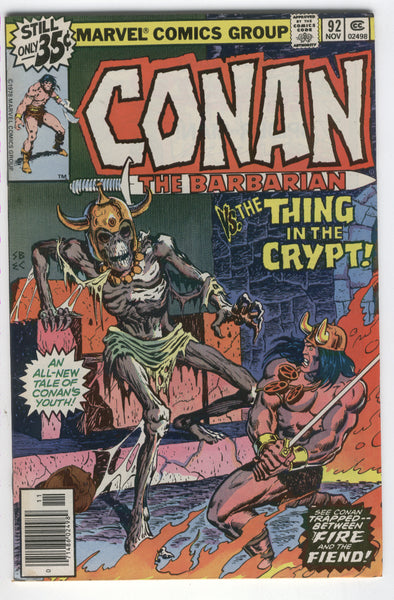 Conan The Barbarian #92 The Thing In The Crypt! Bronze Age FVF