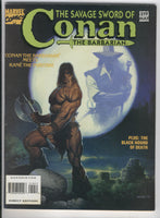 Savage Sword Of Conan #219 Solomon Kane & The Black Hound Of Death HTF Later Issue FVF
