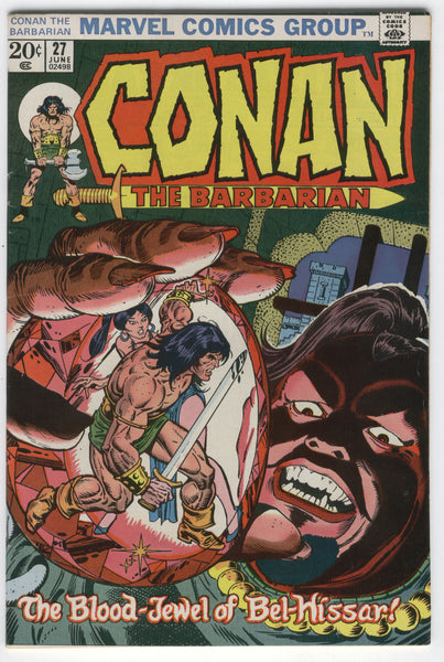 Conan The Barbarian #27 The Blood Jewel Of Bel-Hissar Buscema Bronze Age Classic FN