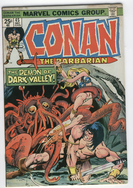 Conan The Barbarian #45 The Demon Of Dark Valley Bronze Age VGFN