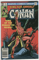 Conan The Barbarian Annual #6 King Of The Forgotten People News Stand Variant VF-
