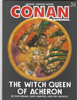 Marvel Graphic Novel #19 Conan The Barbarian The Witch Queen Of Acheron HTF VF