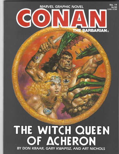 Marvel Graphic Novel #19 Conan The Barbarian The Witch Queen Of Acheron HTF VF