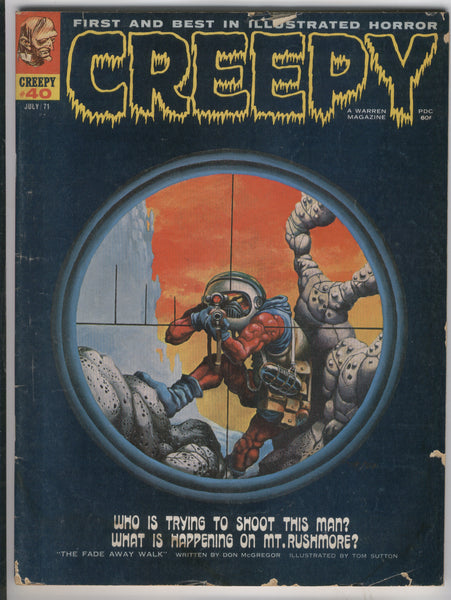 Creepy Magazine #40 The Best In Illustrated Horror Bronze Age GD