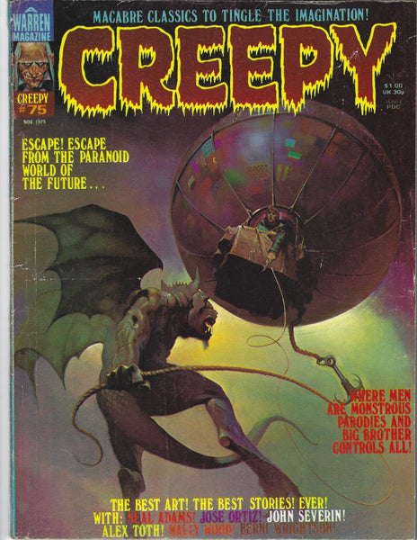 Creepy #75 Bronze Age Horror Magazine VG