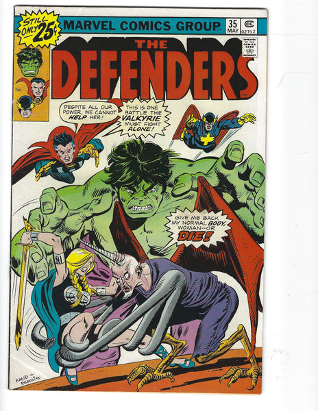 Defenders #35 Valkyrie! Crazy Bronze Age VGFN