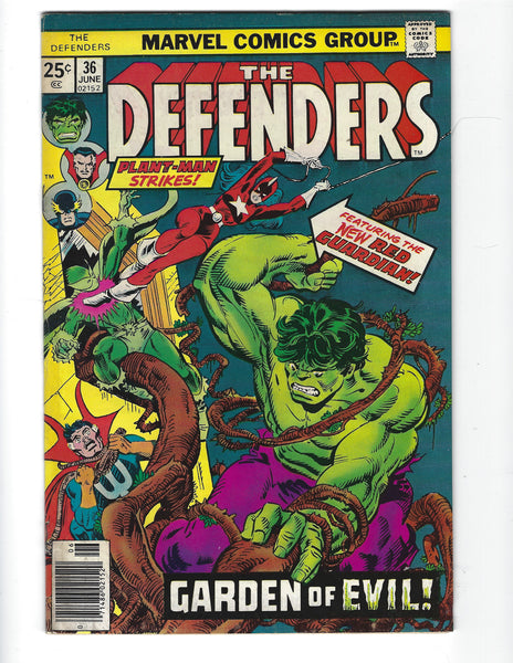 Defenders #36 New Red Guardian! Bronze Age!! FN