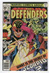 Defenders #48 What Is The Secret Of Scorpio Moon Knight Giffen Art Bronze Age Key FN