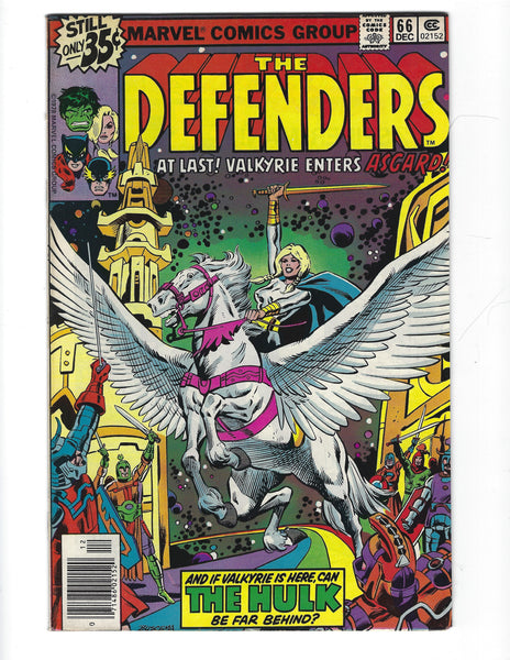 Defenders #66 Valkyrie! Bronze Age FN