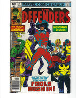 Defenders #74 Foolkiller! Bronze Age VG+