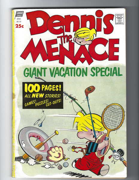 Dennis The Menace Giant Vacation Special HTF Golden Age FN