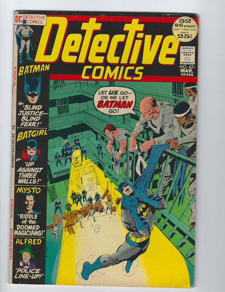 Detective Comics #421 Batman & Blind Justice... Bronze Age Classic Adams Art! FVF