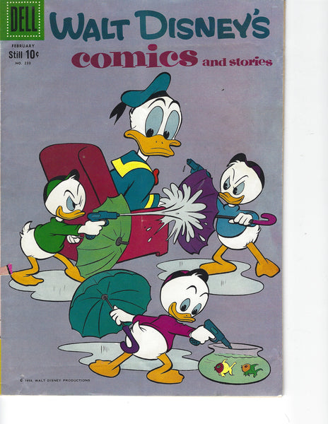Walt Disney's Comics And Stories #233 HTF Dell 10 Cent Cover FN
