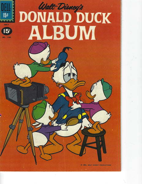 Four Color Comics #1182 Walt Disney's Donald Duck Album HTF Early Silver Age Dell VGFN