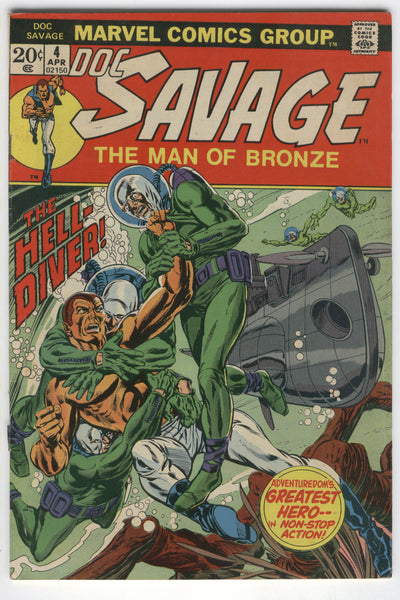 Doc Savage The Man Of Bronze #4 The Hell Diver Bronze Age VG