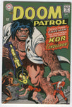 Doom Patrol #114 Kor The Conqueror! Silver Age Classic pen mark on cover VG