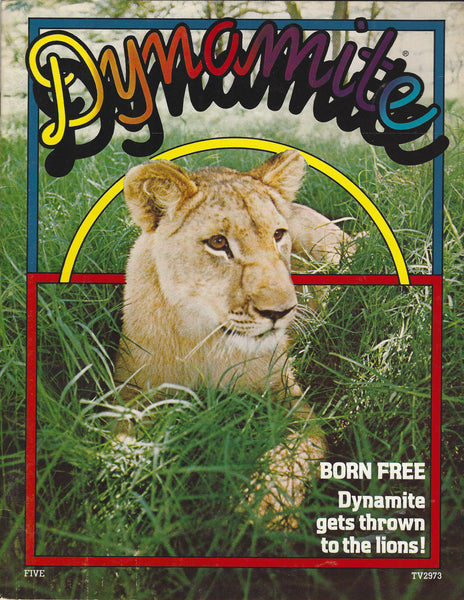 Dynamite Magazine #5 Born Free Missing Insert VG