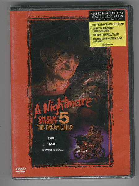 Nightmare On Elm Street 5 The Dream Child DVD sealed Freddy Krueger