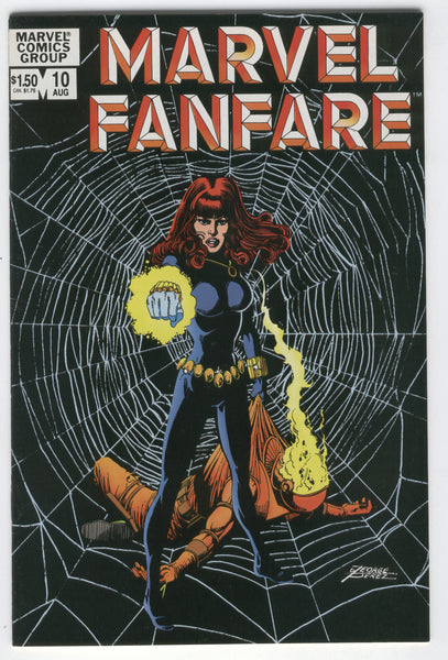 Marvel Fanfare #10 Perez Black Widow! Web Of Intrigue VFNM