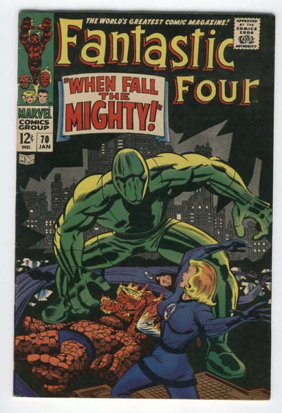 Fantastic Four #70 When Fall The Mighty Jack Kirby Silver Age Classic FN