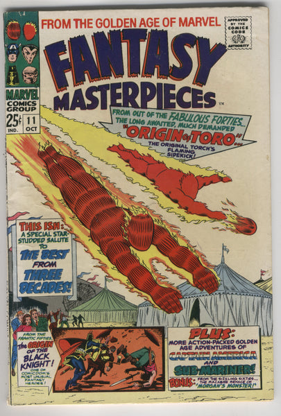 Fantasy Masterpieces #11 Golden Age REPRINTS featuring The Human Torch & Toro VG